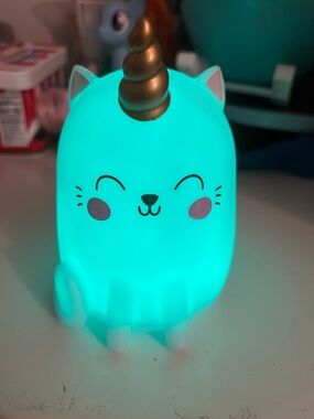 Cute “Caticorn” Night Light - multi-color